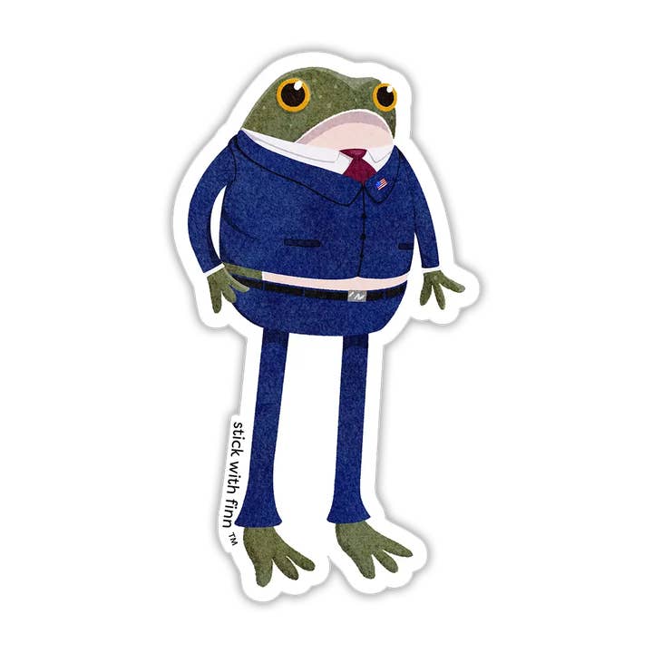 Presidential Candidate Frogson Sticker for wholesale by Stick With Finn