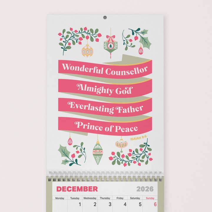 The Christian Poster Company - Wholesale Calendar - 2026 Christian Calendar12