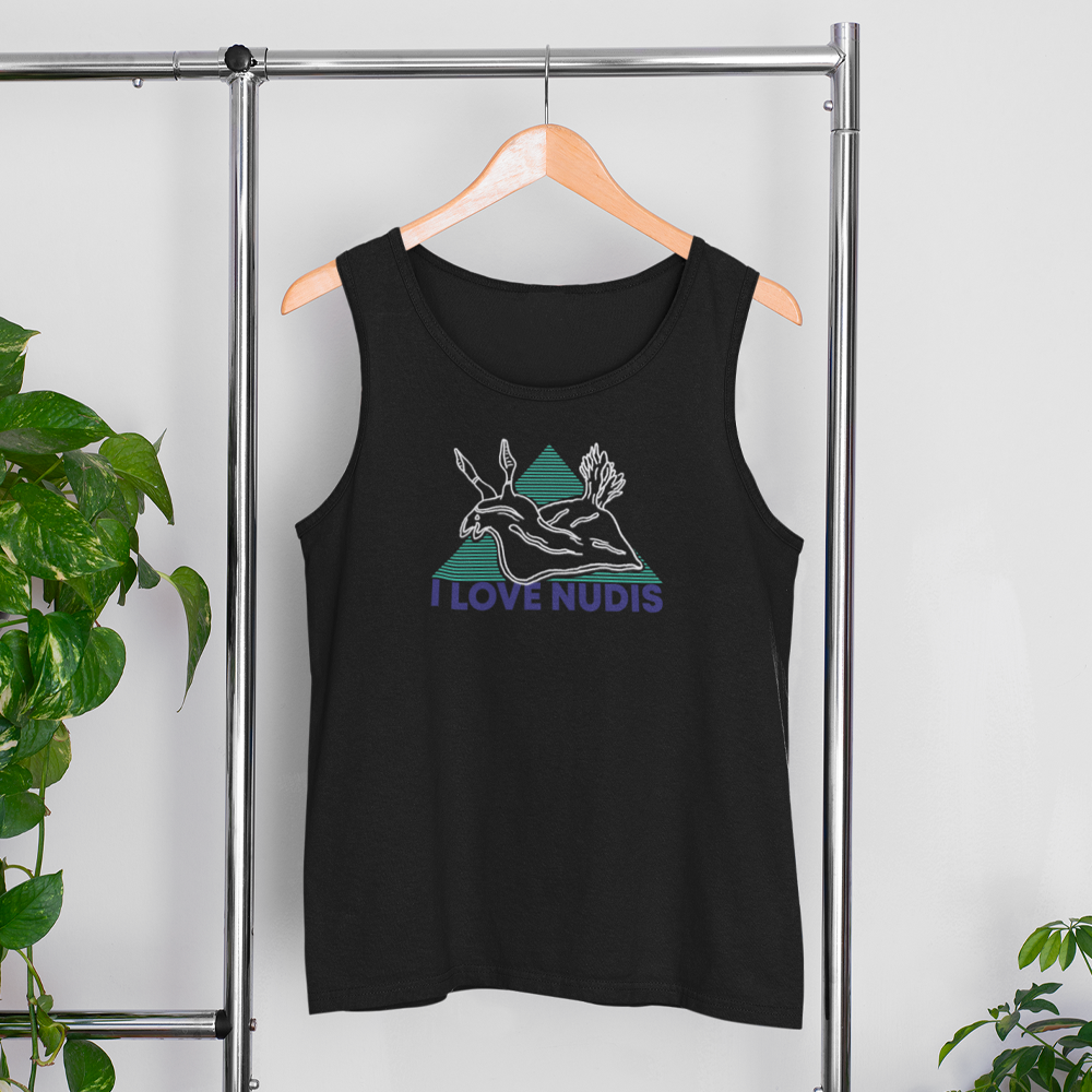 I LOVE NUDIS™ Classic Fit Unisex Tank Top - Black for wholesale on Faire7