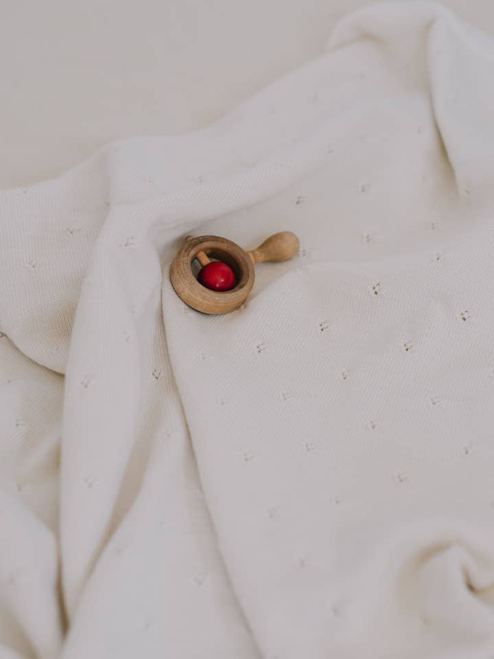 Openwork Acrylic Blanket for wholesale by La Manufacture de Layette