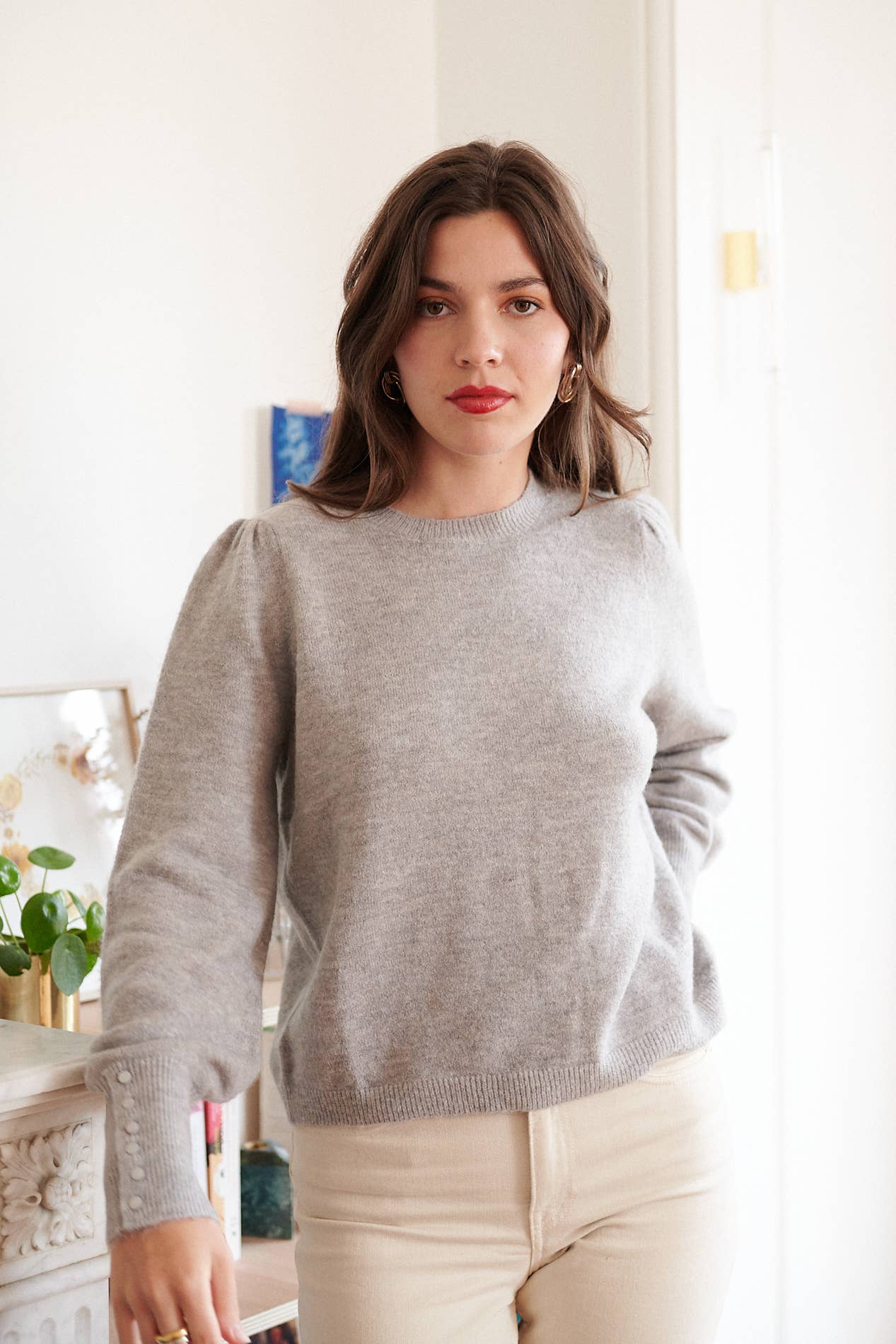 Nathael Paris - Wholesale Pullover-trui - Dames - Trui van alpaca en wol met ronde hals2