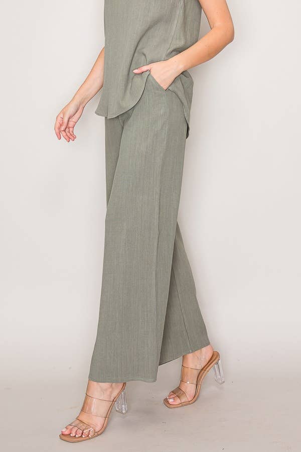 Chris & Carol Apparel - Venta al por mayor Pantalones - Mujer - 232133P-PANTALONES SÓLIDOS TEJIDOS9