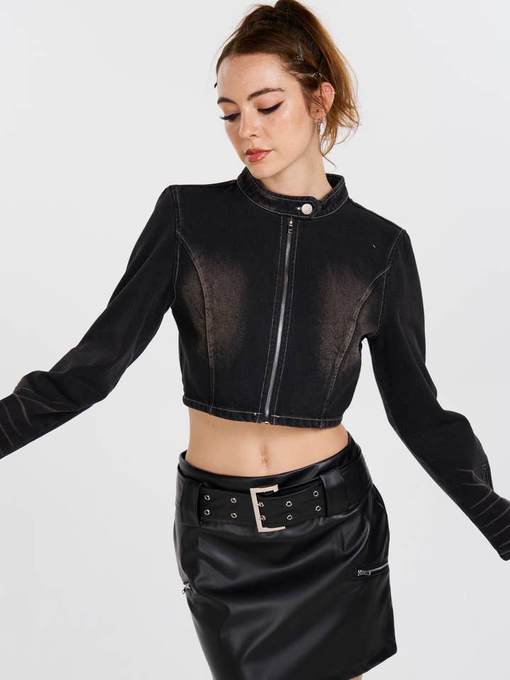 Pretty Damage - Venta al por mayor Cazadora vaquera - Mujer - Chaqueta vaquera Fuel Reload5