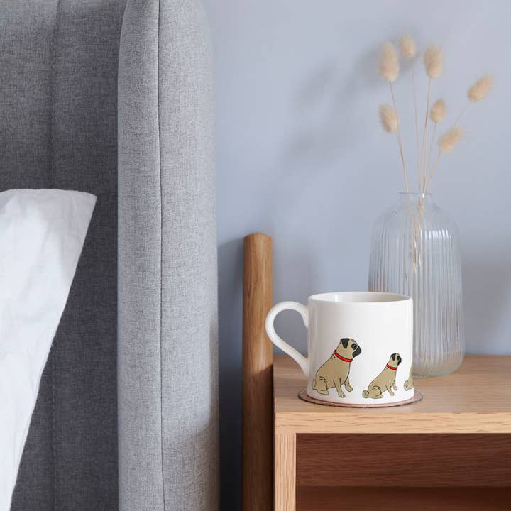 Sweet William Designs - Vente Tasse à café - Tasse pour chien Mischievous Mutts - Pug1