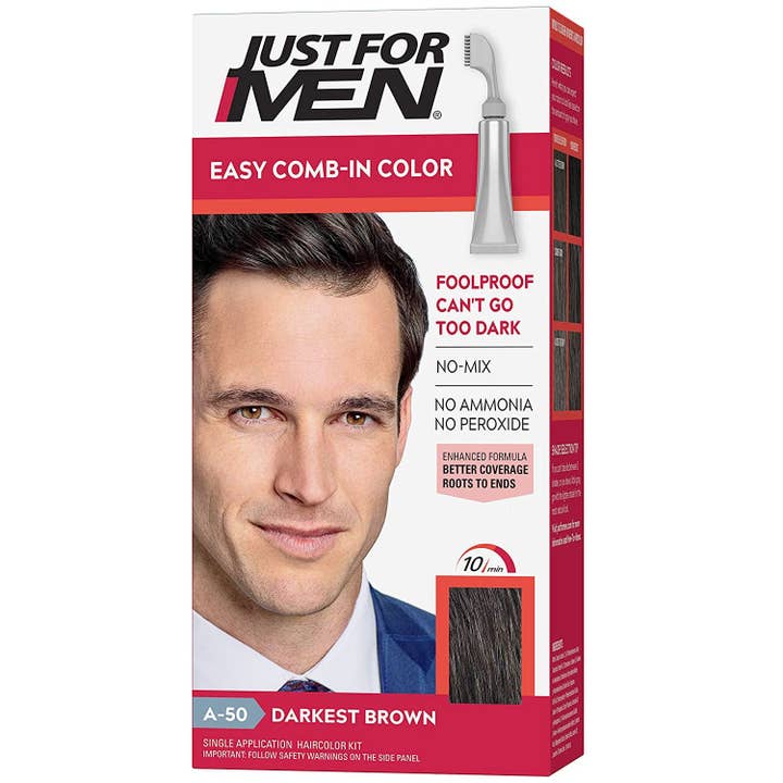KT Supply - Wholesale Hair Dye - Just For Men Autostop Foolproof Haircolor,Darkest Brown,A 50