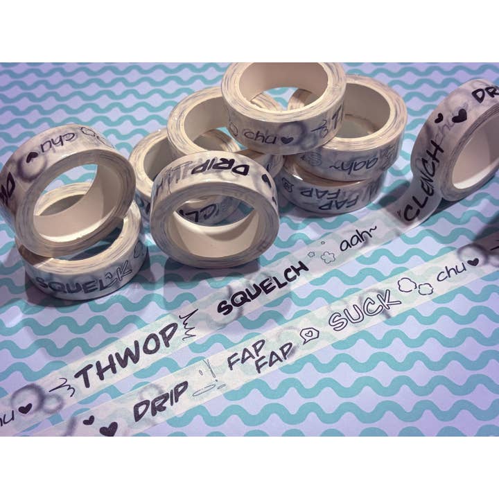 Nastro Washi con Effetti Sonori Manga Yaoi/ Boy's Love Yaoi per la vendita all'ingrosso da parte di Nicole Alt Delete