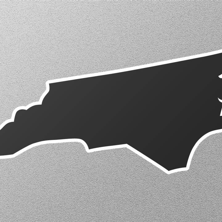 Adesivo North Carolina 3 State per la vendita all'ingrosso da parte di GraffMerch.com