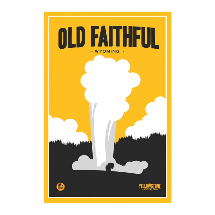 Yellowstone National Park Old Faithful BR Magnet for wholesale by Kalan Souvenir