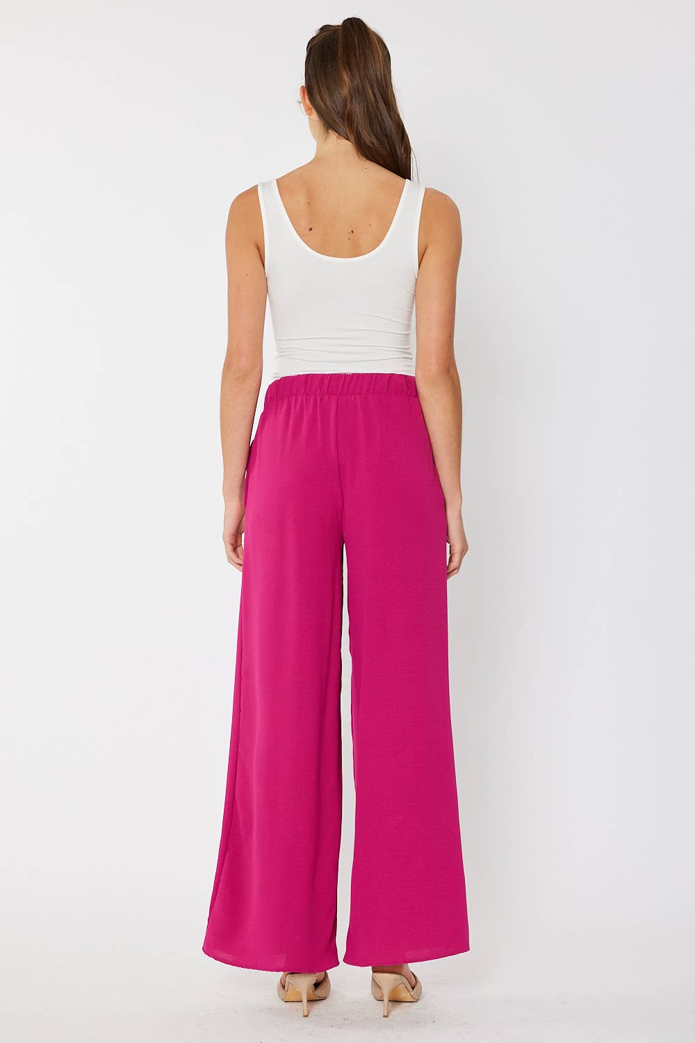 FSL Apparel - Vente Pantalon – femme - SP7036 - PANTALON À ENFILER UNI FLUIDE À JAMBE LARGE9