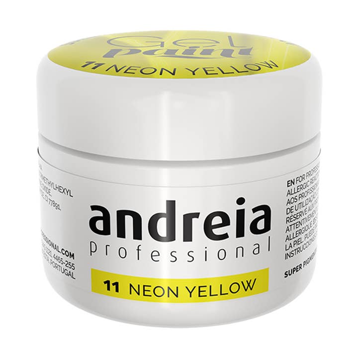 Andreia Professional Nail Art - Pintura en gel para uñas, color amarillo neón 11 para venta al por mayor de Andreia Professional