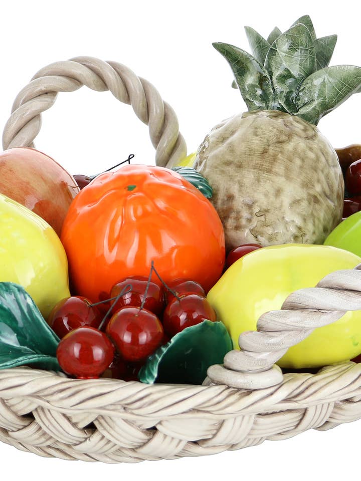 16 x 14 Oval Fruit Basket With Handles for wholesale by Three Star IM/EX Inc.