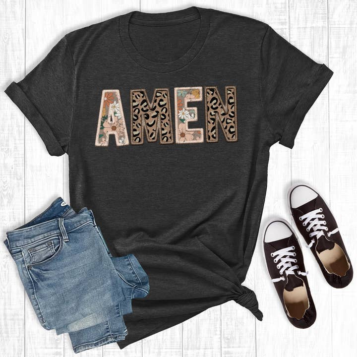 Boho Faith Amen Graphic Tee for wholesale by Rebel Rose