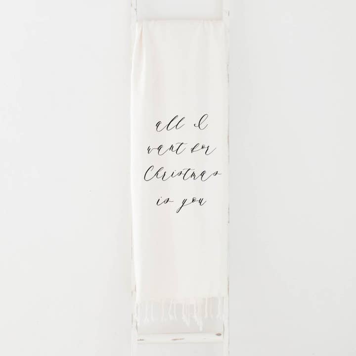 Alles wat ik wil voor kerst deken voor wholesale door DWELL Home Shoppe