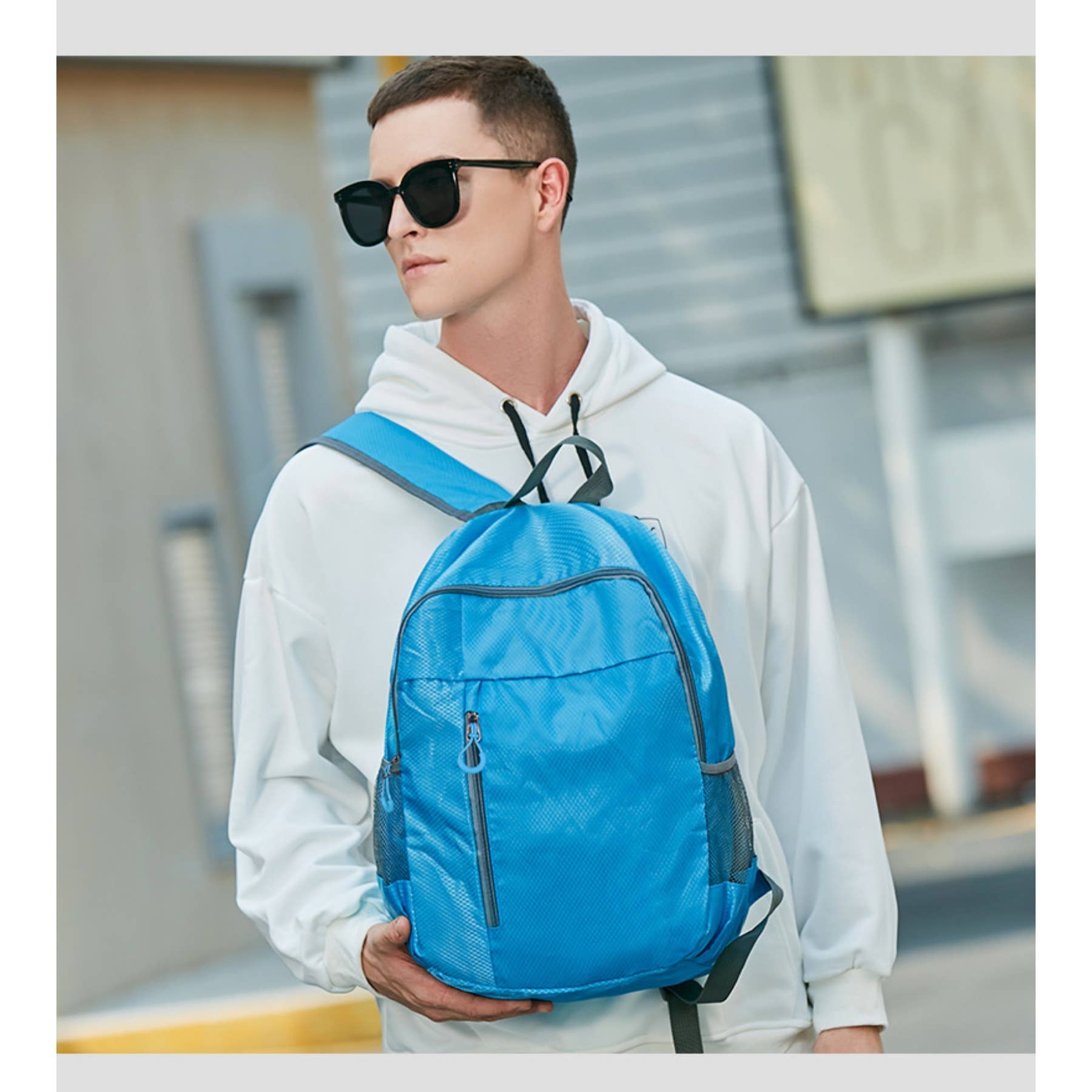 wandf – Mochila - Unissexo por atacado – Mochila Dobrável Leve - Saco de Viagem em Nylon Impermeável20