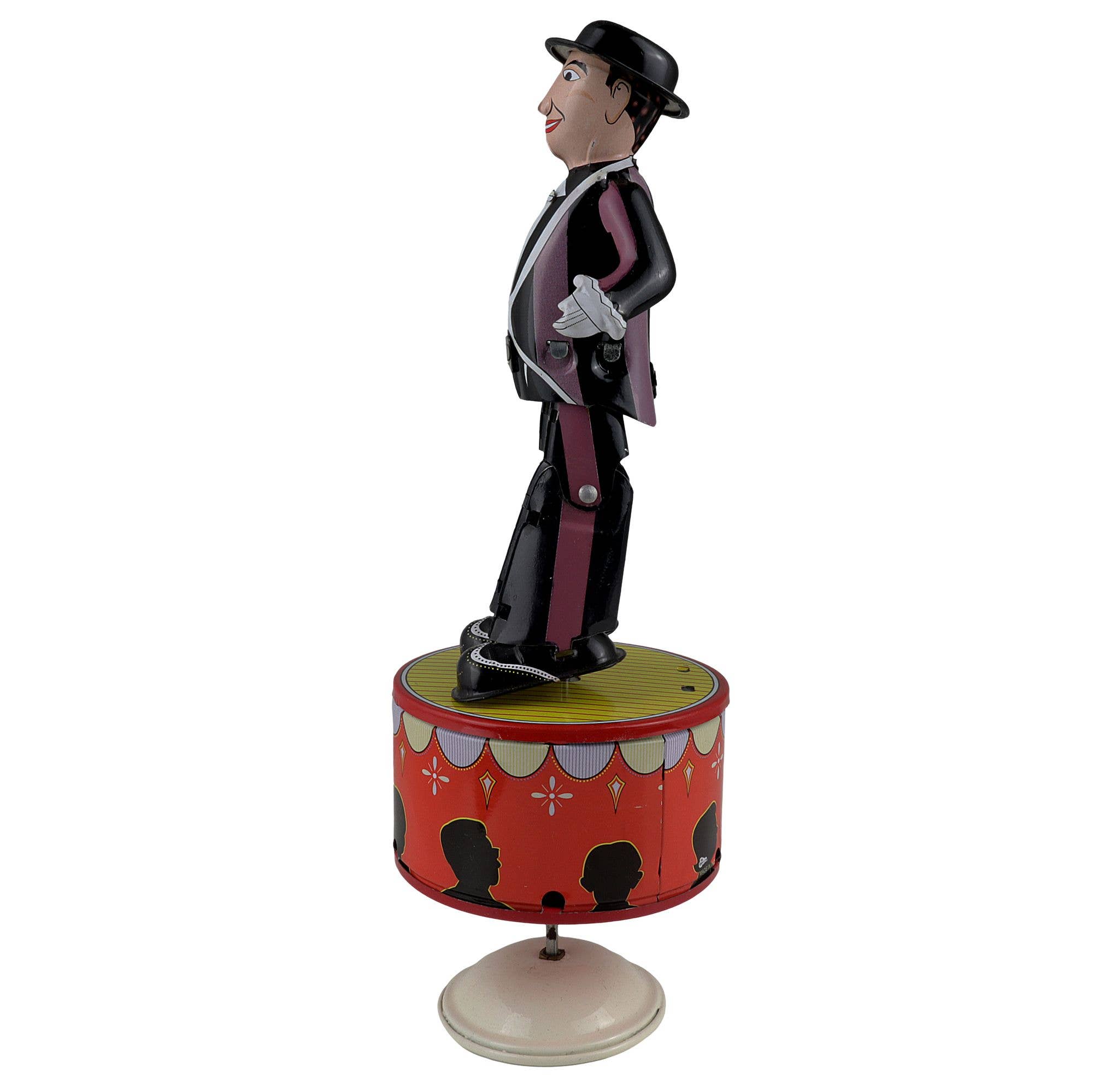 Tribal Trade GmbH – Brinquedo clássico - Crianças por atacado – Torneira de brinquedo de lata chapa de metal preto roxo sapateiro dançarino6