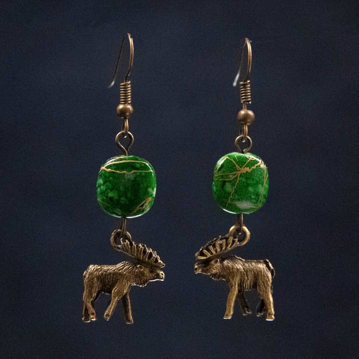 Twin Moose Earrings for wholesale by JAC Jewelry Designs