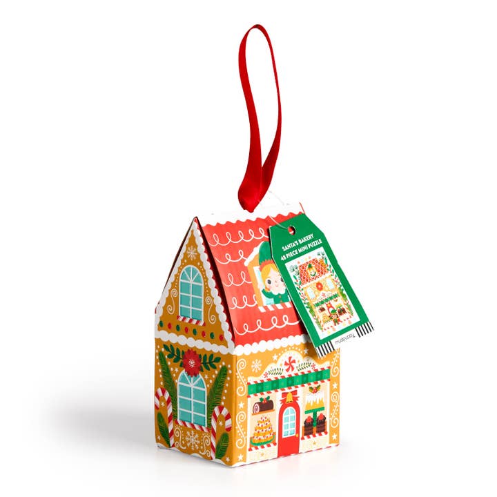 Chronicle Books - Wholesale Ornament - Santa's Bakery 48 Piece Mini Puzzle Ornament