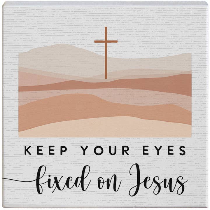 Eyes Fixed On Jesus - Gift-A-Block for wholesale by Sincere Surroundings