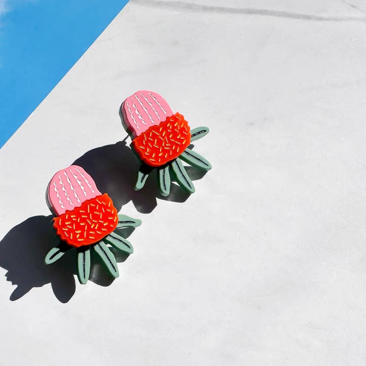 Little Geraldine - Wholesale Stud/post earrings - Banksia Stud1
