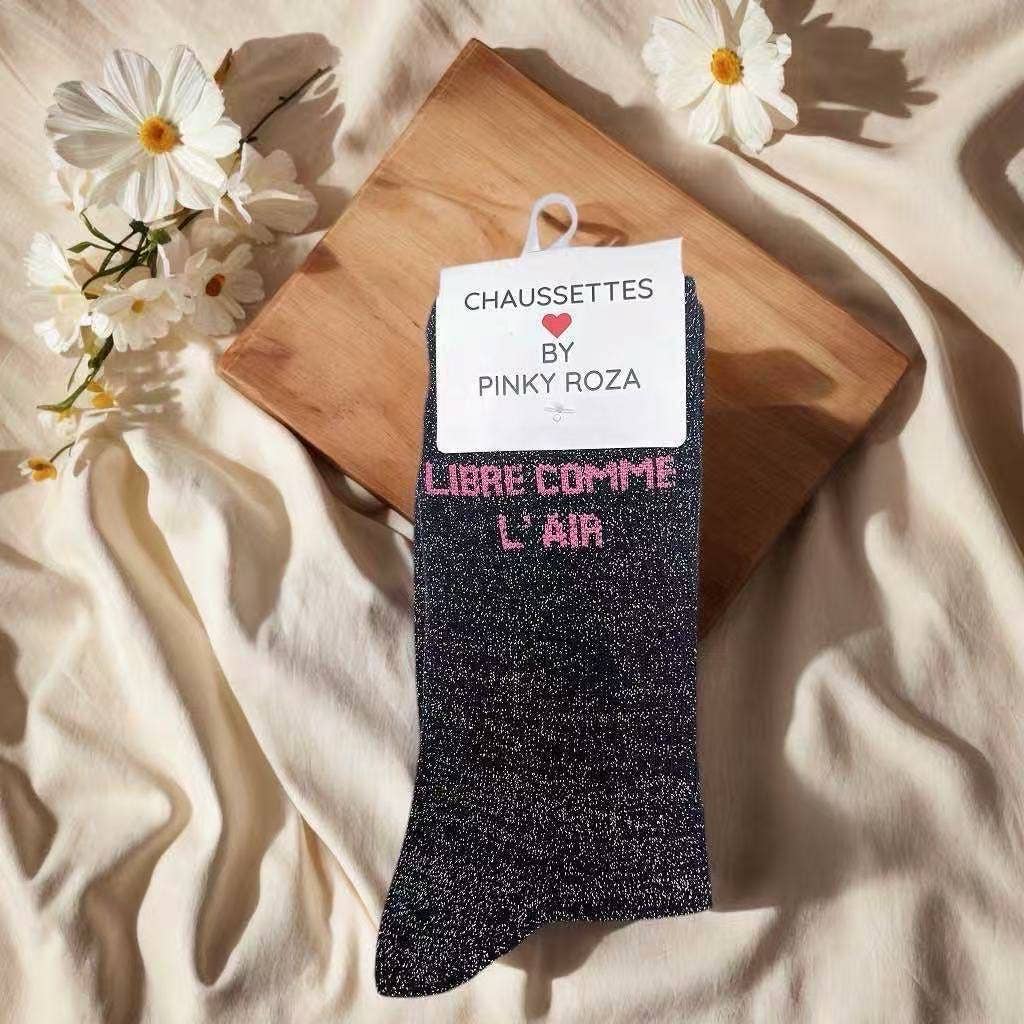 Anais - Wholesale Socks - Women's - high glitter sock38