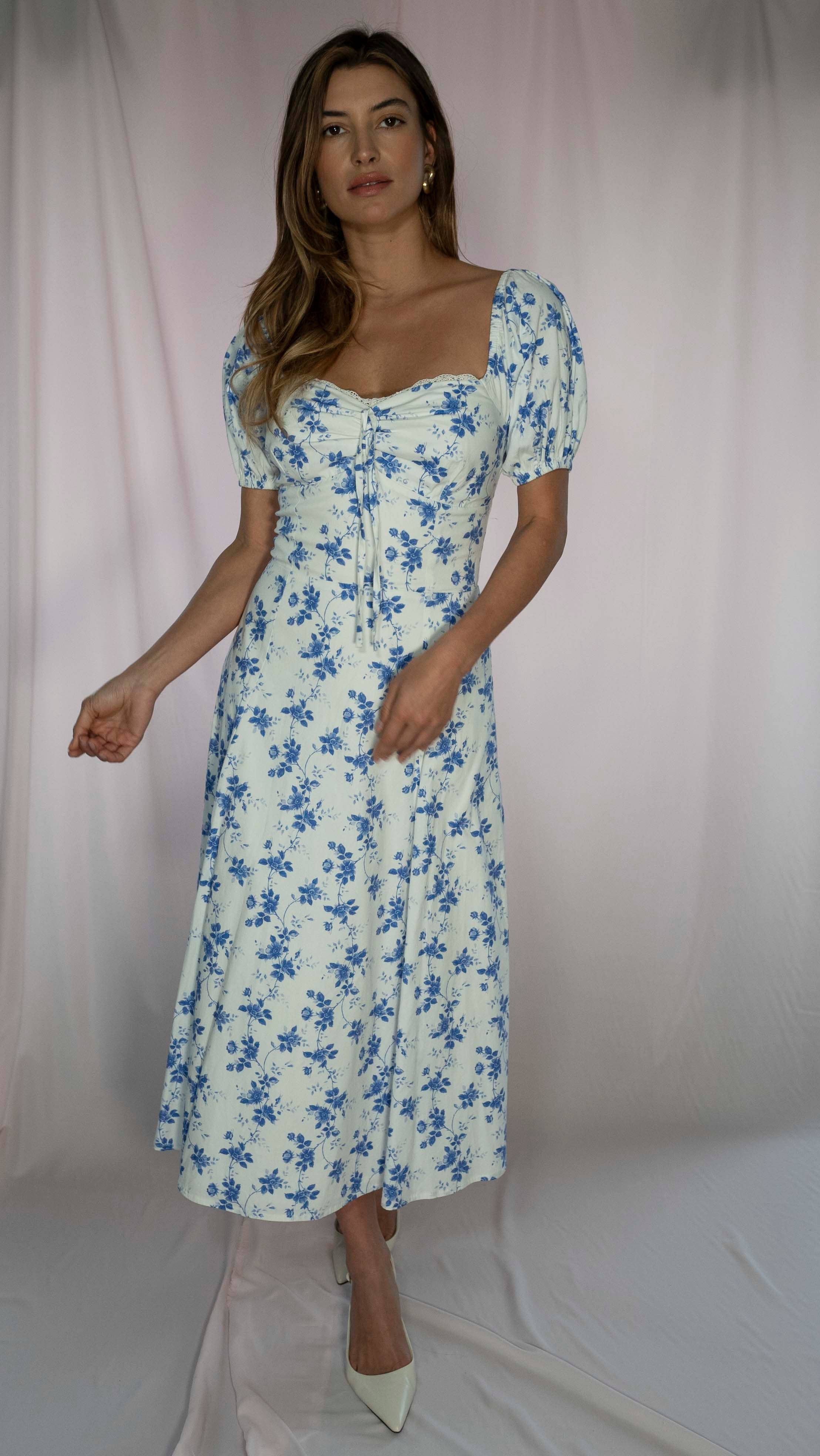 Timeless London – wholesale Dress – Women's – Cedar Blue Dress5