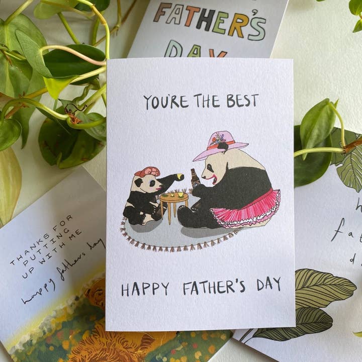 You're the Best, Happy Father's day card LMFD011 for wholesale by Lise Marie prints