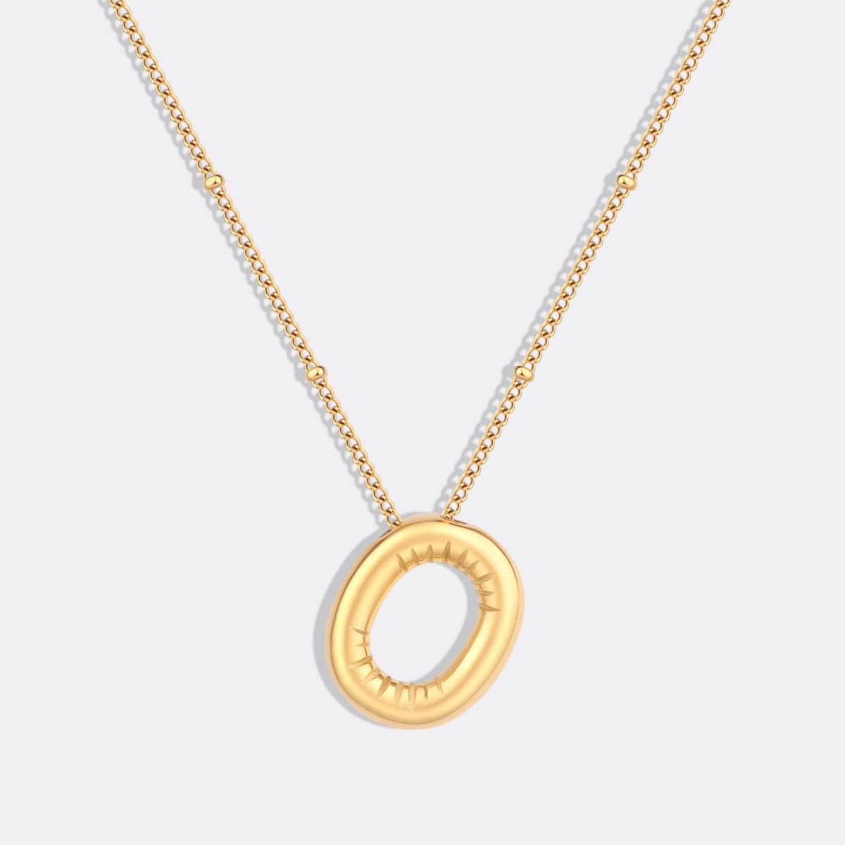 Mint & Lily - Wholesale Pendant/Charm Necklace - Balloon Initial Necklace with Satellite Chain14