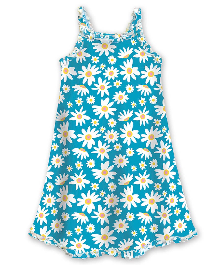 Sara's Prints - Wholesale Nightdress - Kids - Summertime Girls Ruffle Tank Nightgown2
