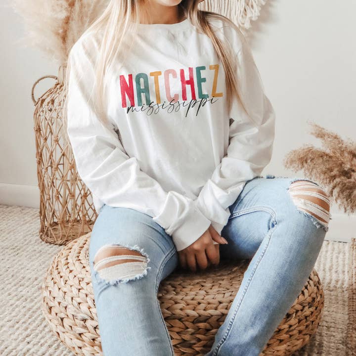 Clairmont & Co - Wholesale Screen Printed T-Shirt - Women's - Custom City Shirt, Long Sleeve Shirt, Watercolor City, Gifts