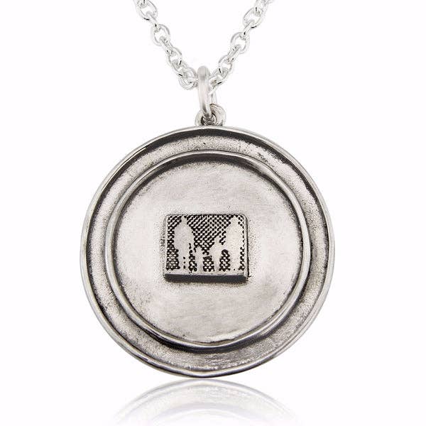 SILVER FAMILY LOCKET, STERLING SILVER WITH OXIDISED DETAIL for wholesale by Charlotte Lowe