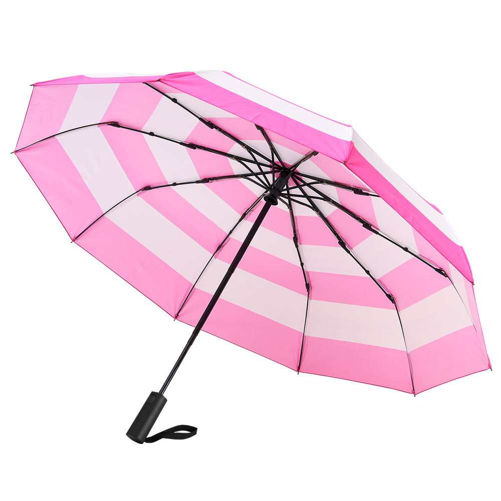 pink Stripy Flamingo/White Umbrella for wholesale on Faire1