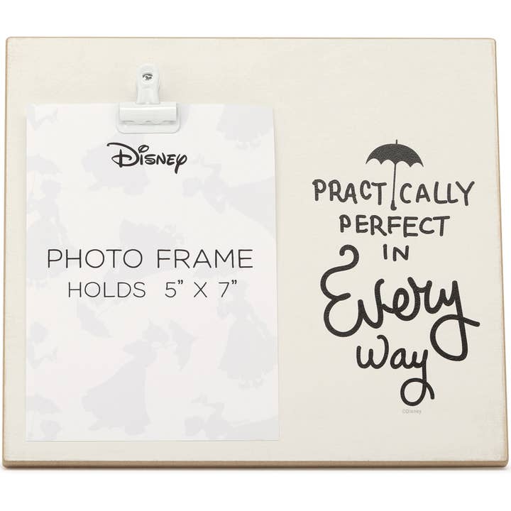 Open Road Brands, LLC - Wholesale Picture Frame - Practically Perfect In Every Way Wood Photo Clip Frame