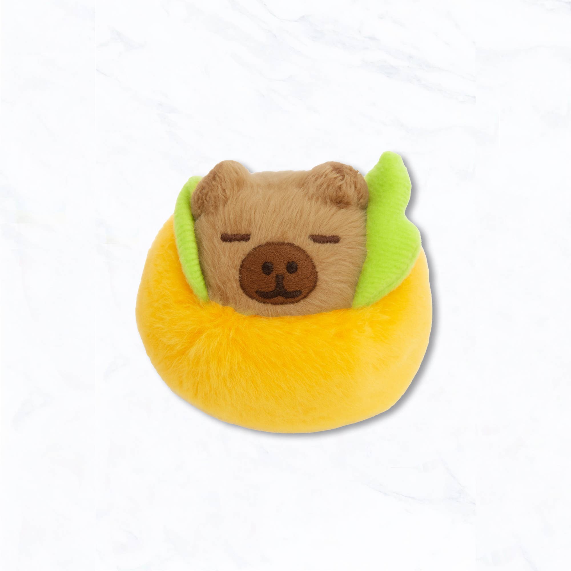 Suzie Q USA - Wholesale Keychain - Women's - Capybara Hot Dog Plush Keychain