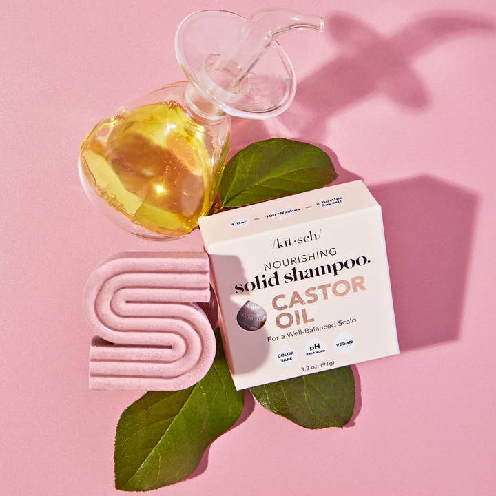 KITSCH - Wholesale Shampoo Puck/Solid Shampoo - Castor Oil Nourishing Shampoo Bar