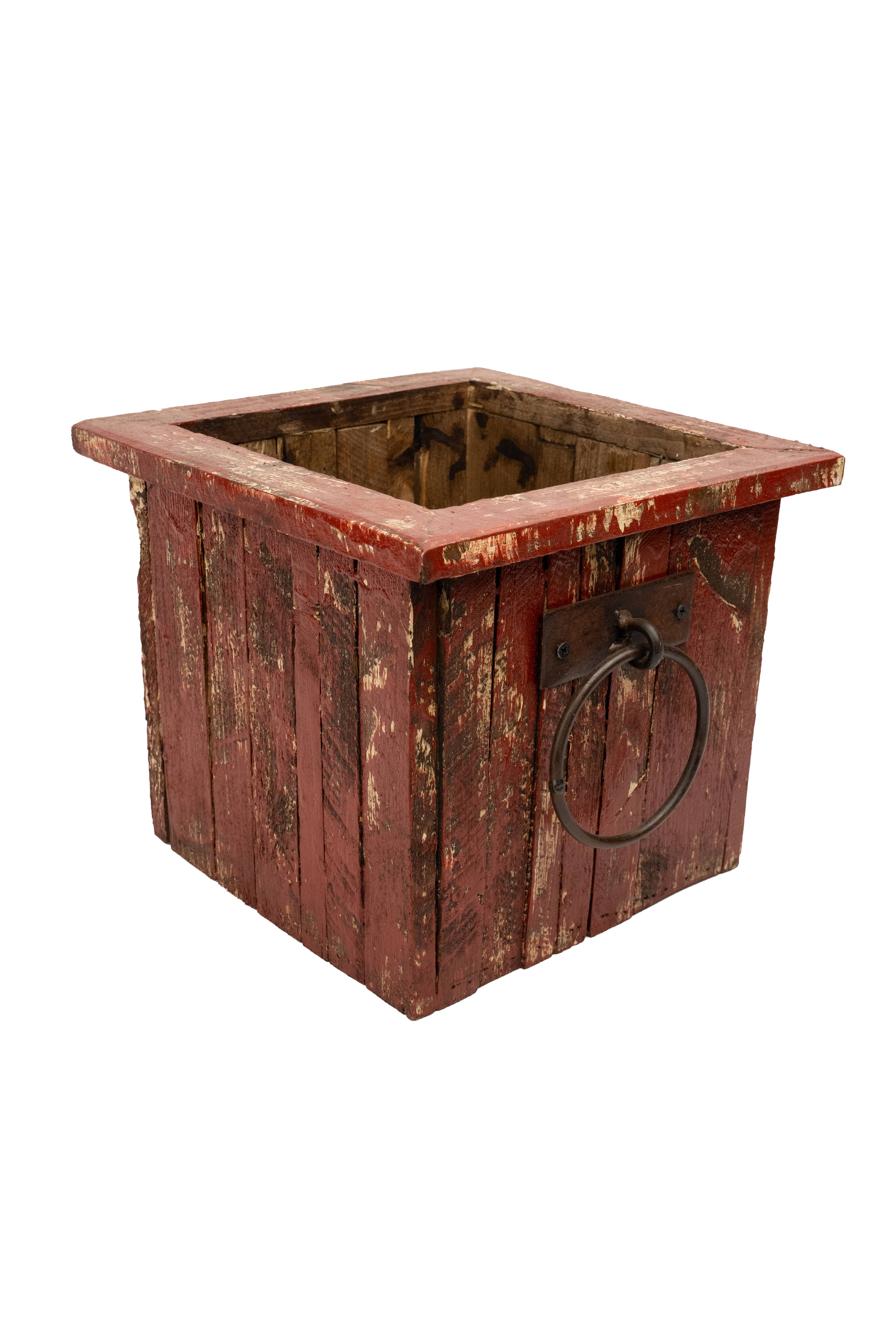 My Amigos Imports - Wholesale Planter Box - Gardner Rustic Wooden Square-Planter-11x11x10H-Garden Decor10