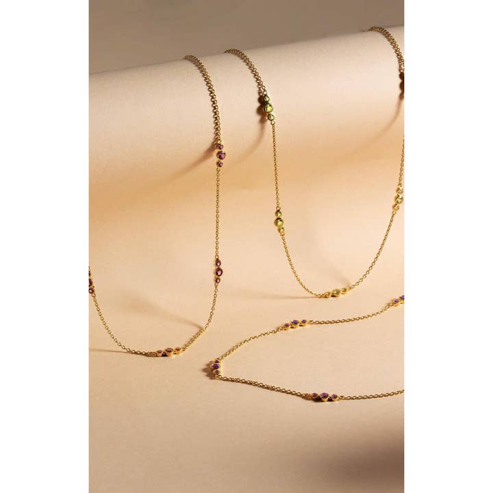 Fervor Montréal - Wholesale - Rhodolite Bubbles Necklace4