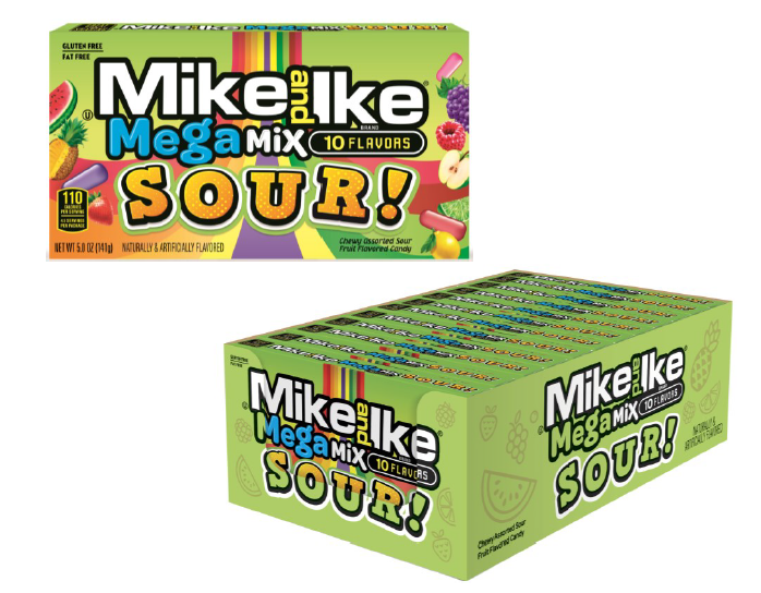 iSweet.ca - Wholesale Gummy - VS - Theater Box Mike & Ike Mega Mix - Zuur 120,5 g0