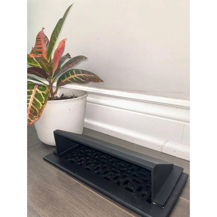 4"x10" Solid Metal Deflector | Unbreakable Cast Aluminum for wholesale by Registers and Hardware Hub Inc.