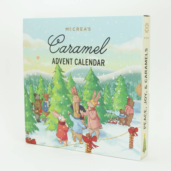 McCrea's Candies - Vente Calendriers de l'avent - Calendrier de l'Avent Ferme Joyeux Arbre, lot de 4
