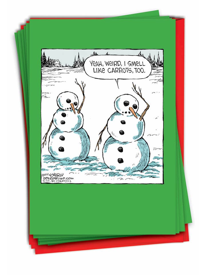 Boîte de 12 cartes de Noël - Carrot Smell pour la vente par NobleWorks