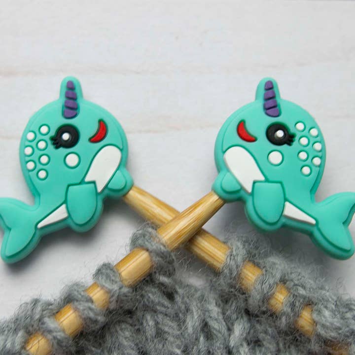 Narwhal | Stitch Stoppers for wholesale by Fox & Pine Stitches