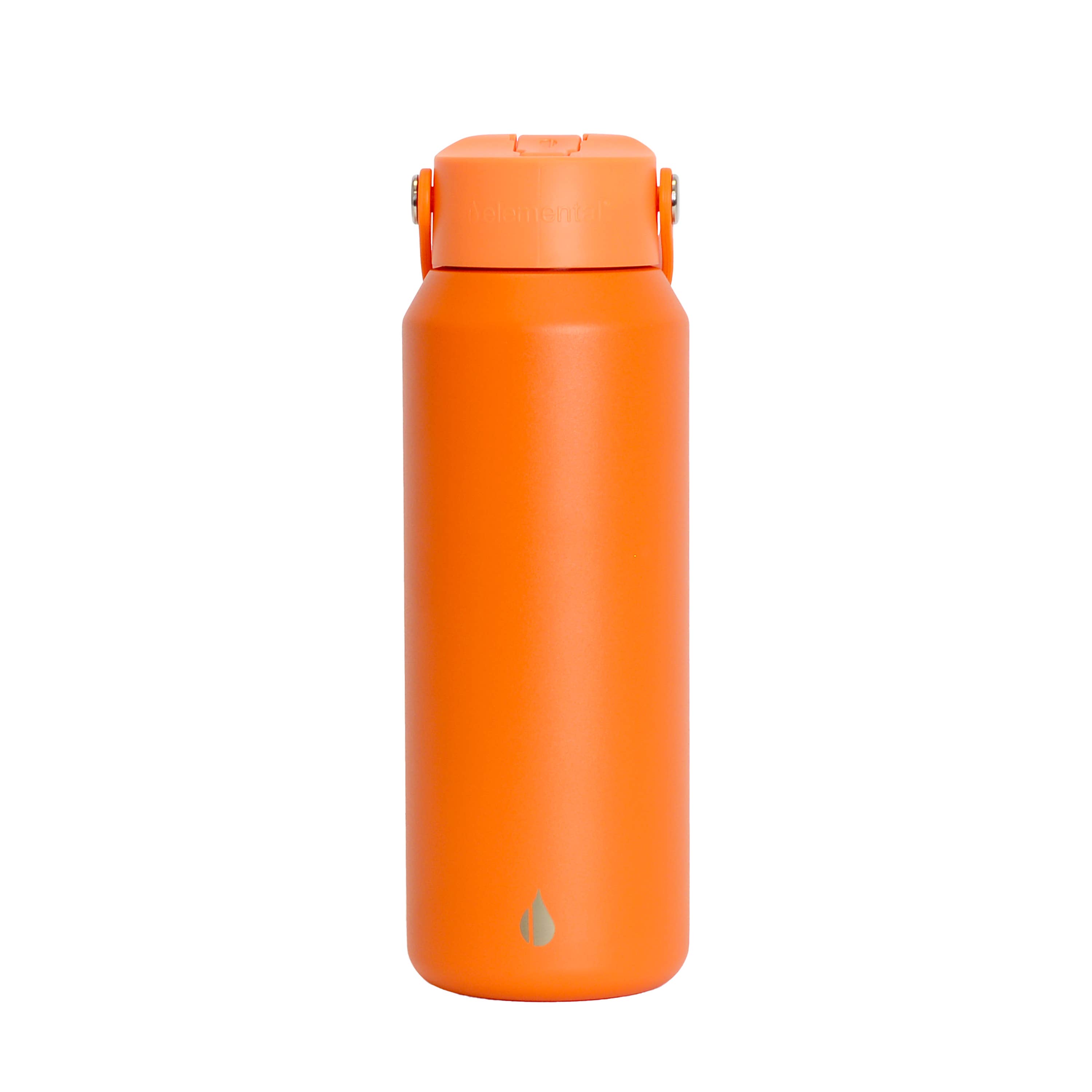 Elemental - Wholesale Water Bottle - Core Insulated Leakproof Bottle w/Handle 40oz - Orange2