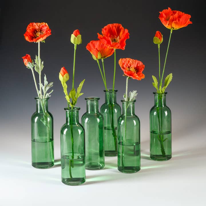 Jamali Garden - Vente Vases - Vase à bourgeons en verre vert1