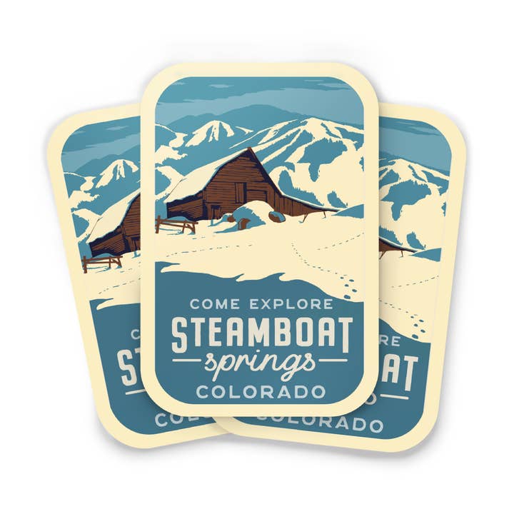 Adesivi di Steamboat, Colorado per la vendita all'ingrosso da parte di Recollection Project