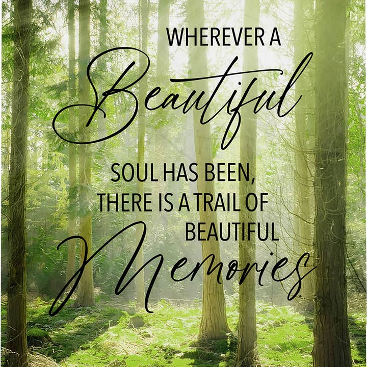 Bereavement Nature's Memorial Blanket: A Beautiful Soul for wholesale by LifeSong Milestones