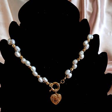 Harmony of Baroque Pearls Necklace - Unison of Love for wholesale by Pompon La Tulipe