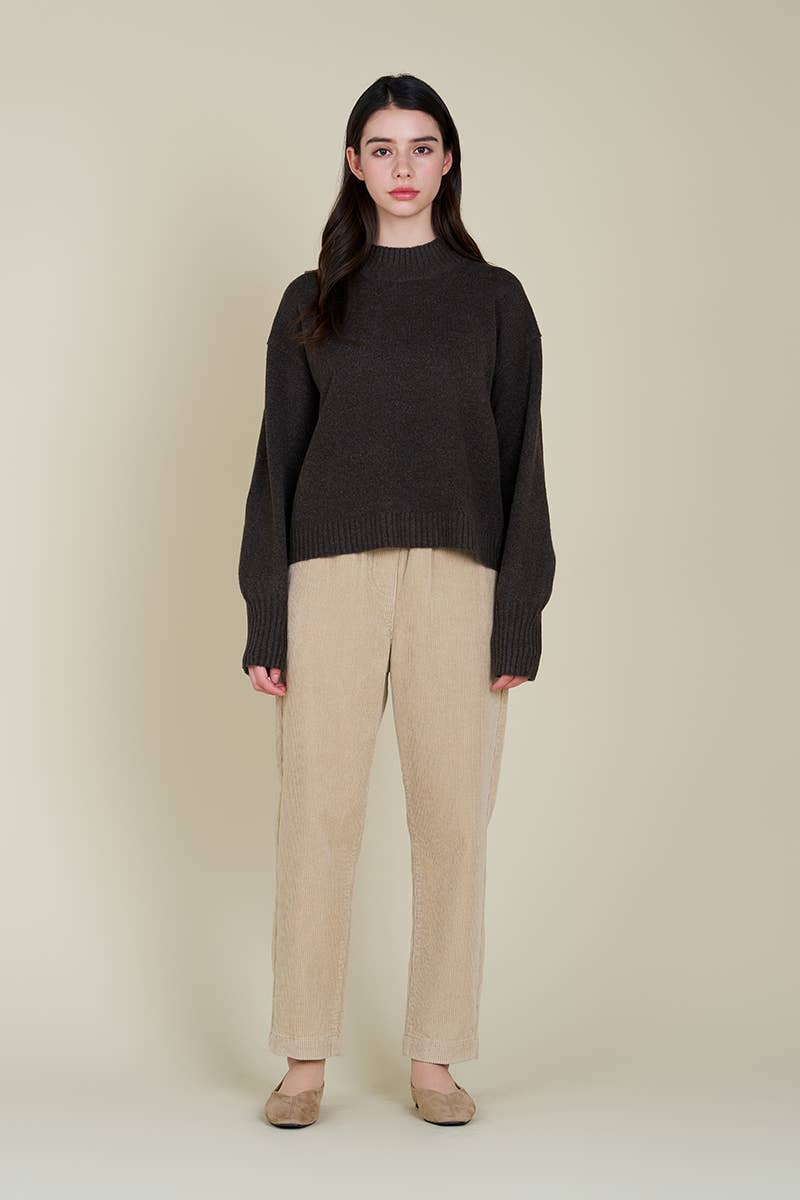 Grade & Gather - Vente Pull en maille – femme - 41804 - PULL À COL ROULÉ CÔTELÉ6