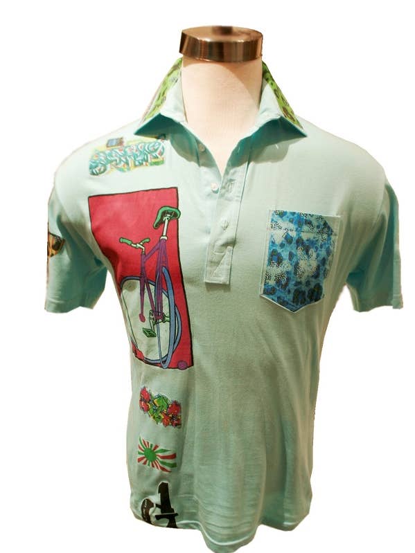 Bike Polo Pocket Tee for wholesale by Tristan and Hannah