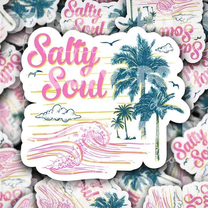DC 1761 - Autocollant découpé Salty soul pour la vente par It's Transfer Time