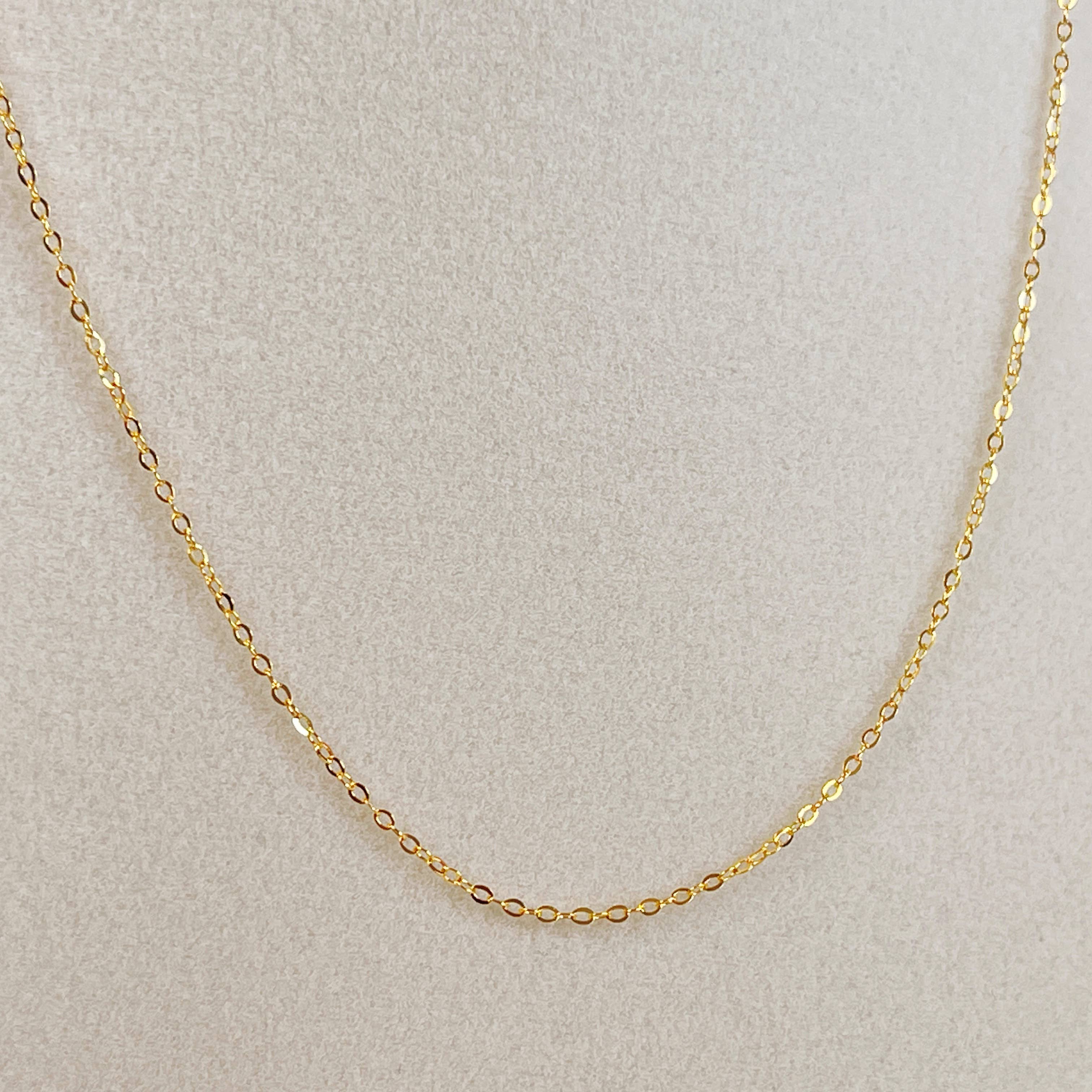 Melange Blanc - Wholesale Link & Chain Necklace - N027 18k gold vermeil minimalist choker chain link necklace8